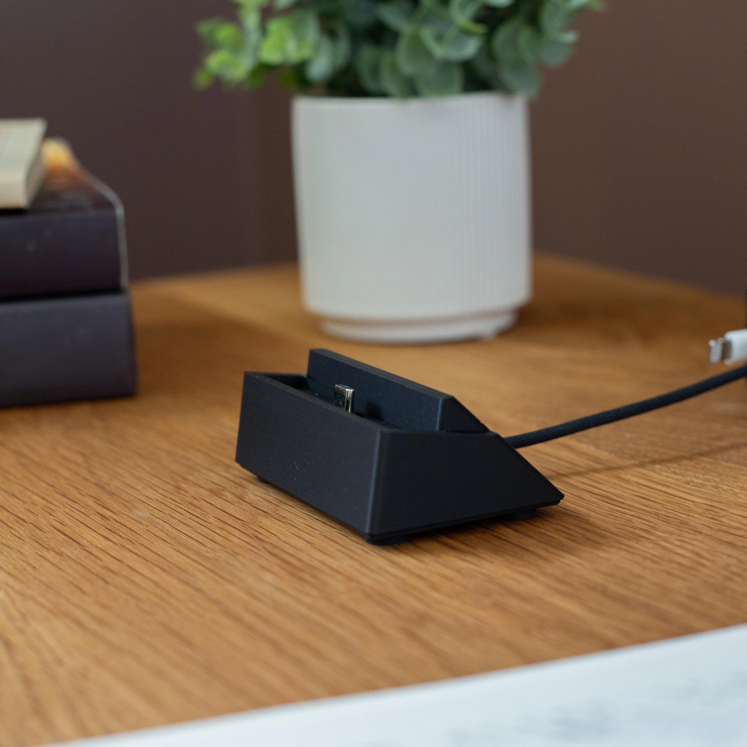 Angled Desktop Charging Dock, Compact Type-C Connection Cradle For Portable Handheld Devices