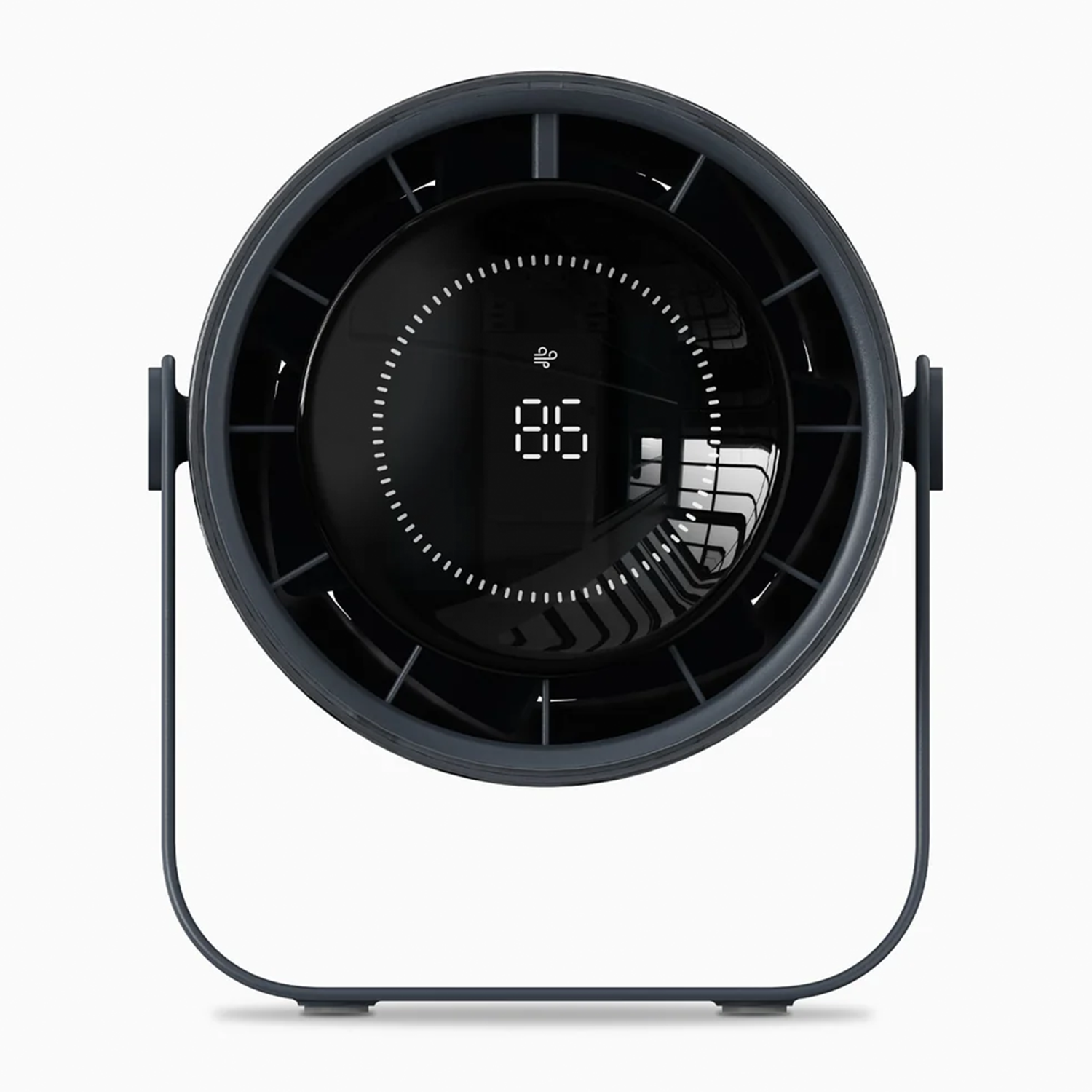 Adjustable Tilt Rechargeable Circulation Desktop Fan, Sleek Digital Display Table Air Cooler For Indoor Spaces