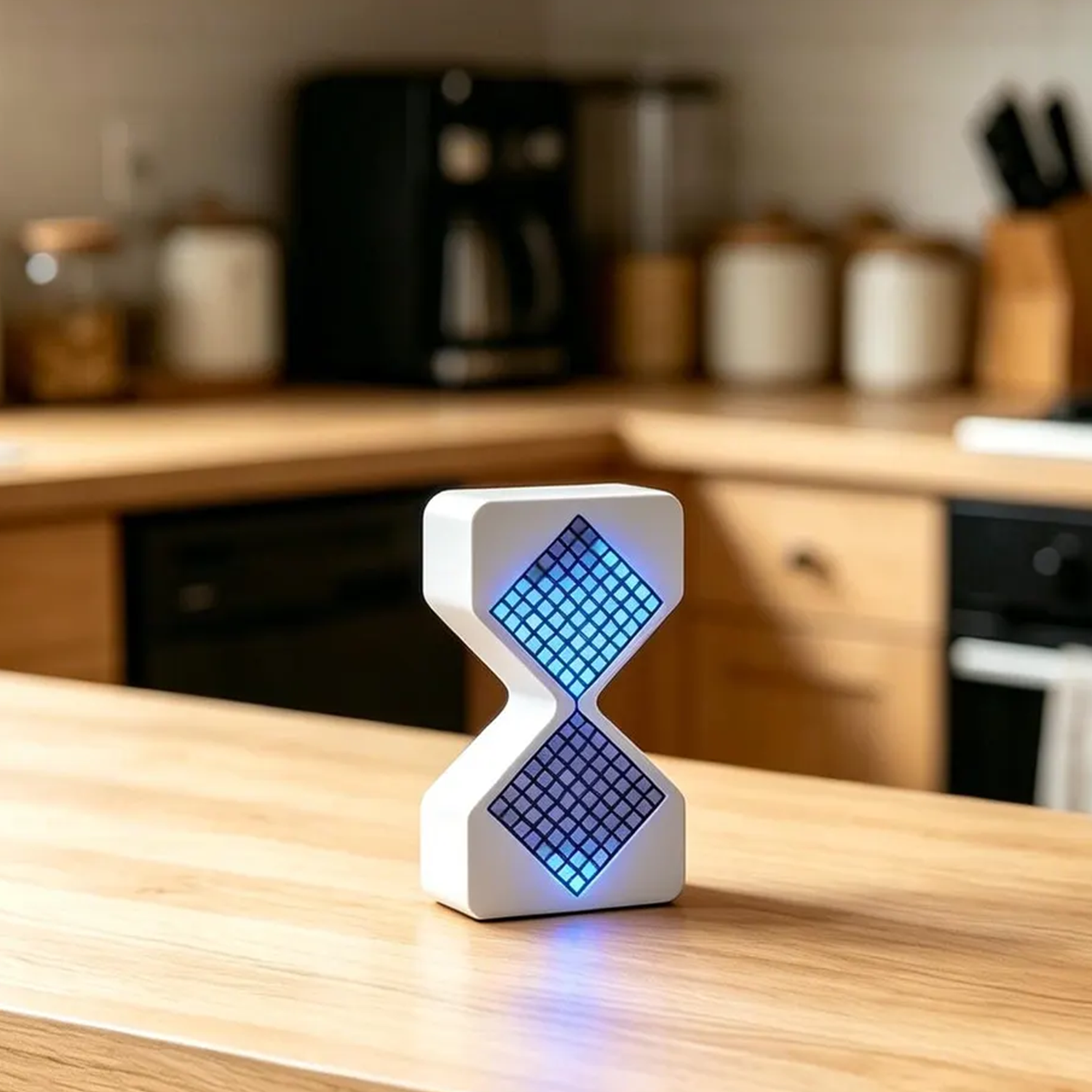 Gravity-Sensing Electronic Hourglass Timer, Adjustable LED Light Focus Countdown Gadget For Study, Gaming And Interior Ornament